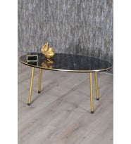Orta Sehpa Bendir Kr Metal Ayak Çift Gold