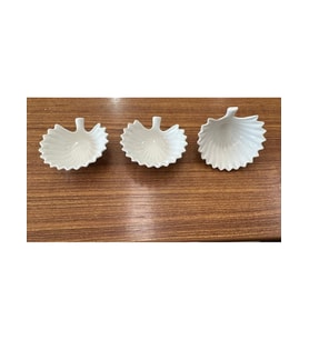 Cooker CKR3623 Yaprak Desenli Porselen Reçellik 3'lü