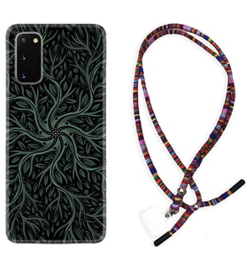 Samsung A02S A03S A10 A12 A13 A21S A22 Kılıf Boyun Asklı Rasta Silikon Sarmaşıklar 1675