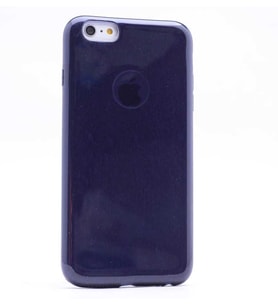 Uyumlu Model Apple iPhone 6 Plus 6S Plus Kılıf Simli Parlak Shining Kapak (Siyah)