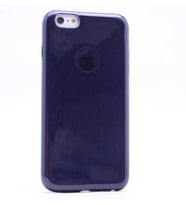 Uyumlu Model Apple iPhone 6 Plus 6S Plus Kılıf Simli Parlak Shining Kapak (Siyah)