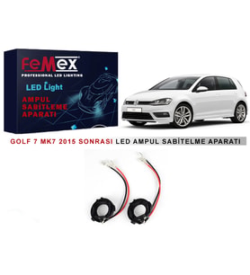 Volkswagen Golf 7 MK7 2015 Sonrası Araçlar için Kısa Far Tutucu Led Ampul Sabitleme Aparatı