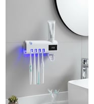 Sensörlü Uv Sterilize Fırçası Tutucu Macun Sıkma Aparatı
