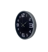 36 Cm Gri Dekoratif Duvar Saati (Standart)