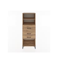 Hyperion Dolap 2 Raflı 3 Çekmeceli 60x44x163 Çam-Çam