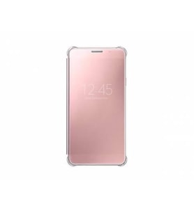 Galaxy A7 (2016) A710F ile Uyumlu Clear View Cover Pembe EF-ZA710CZEGWW