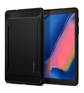 Spigen Galaxy Tab A 8.0 (2019) ile Uyumlu With S Pen SM-P200/P205 models only Rugged Armor Black (Siyah)