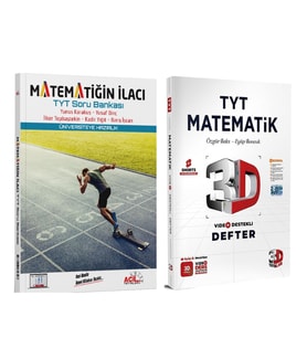3D TYT Matematik Defteri ve Acil Matematiğin İlacı Soru Bankası Seti 2 Kitap
