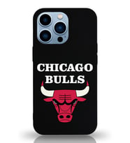 Apple iPhone 13 Pro  Lansman Kılıf Chicago Bulls Tasarımlı Altı Kapalı İçi Kadife Kaplı  Kapak (Şeffaf)