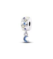Ay Sallantılı Taşlı Klips Charm
