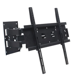Powermaster PWR-H48 22''-55'' Çift Kollu Kilitli Hareketli Duvar Askı Aparatı (Siyah)