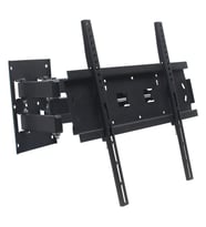 Powermaster PWR-H48 22''-55'' Çift Kollu Kilitli Hareketli Duvar Askı Aparatı (Siyah)