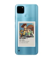 Realme C21Y/C25Y Uyumlu Toy Story Minimalist Poster Desenli Şeffaf Telefon Kılıfı
