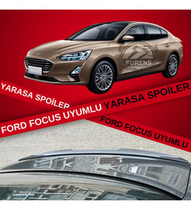 Ford Focus 4 (2019-2022) Sedan Kasa Bagaj Üstü Yarasa Spoiler
