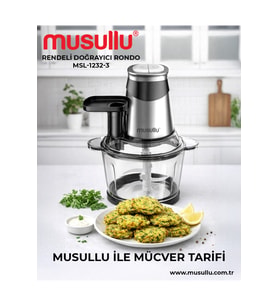 Musullu MSL-1232-3 Çok Amaçlı ve Çelik Hazneli Rondo Doğrayıcı