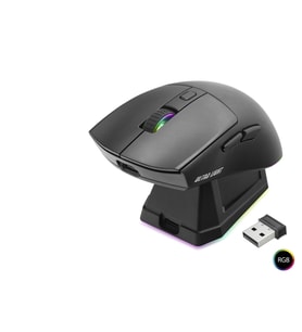Kablosuz Rgb Mouse Şarj Standlı - Siyah MF1215B