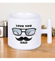 Love You Dad Yazılı Babalar Gününe Özel T Kupa Bardak