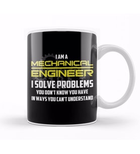 I Am A Mechanical Engineer Kupa Bardak Porselen