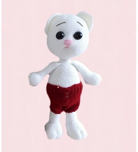 Pofidik Tavşan Amigurumi Organik Oyuncak