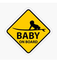 Araçta bebek var Baby On Board Sticker Yapıştırma 19CM md4