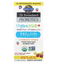 Garden of Life, Dr. Formulated Probiotics, Organic Kids + Tasty 30 Yummy Chewables.