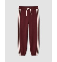 LCW Kids Bordo Çizgili Erkek Çocuk Kalın Jogger Eşofman Altı