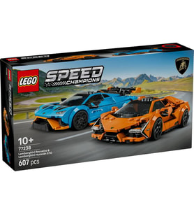 LEGO Speed Champions 77238 Lamborghini Revuelto and Lamborghini Huracán STO