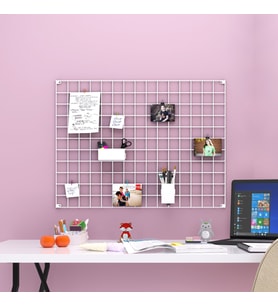 80x60 Tel Pano Metal Fotoğraf Askısı Beyaz 4 Mandal 2 Fotoğraf Kıskacı Hediyeli