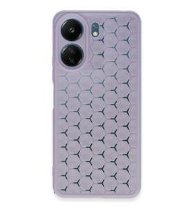 Xiaomi Redmi 13c Kılıf Petek Silikon Kapak - Lila