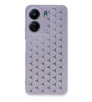 Xiaomi Redmi 13c Kılıf Petek Silikon Kapak - Lila