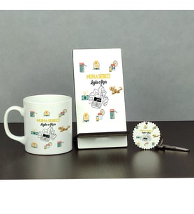 Muhasebeci Üçlü Set (Kupa + Telefon Standı + Anahtarlık) 003