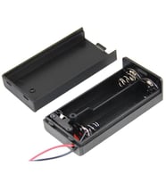 Powermaster IC-233C Kapaklı Switch'li 2'li AA Pil Yuvası