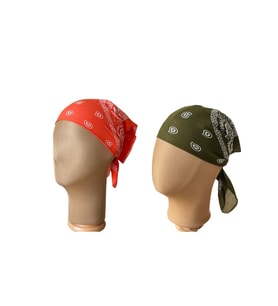 %100 Pamuklu Klasik Desen Unisex 2li Bandana Seti Renkli Bandana Etnik Desenli A Kalite Bandana