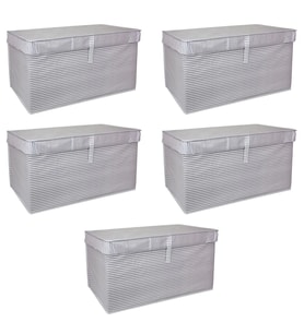 Çok Amaçlı Düzenleyici Kutu Organizer Cırt Cırtlı Hurç Mega Plus Boy 40Cm X 30Cm X 70Cm (5 Adet)