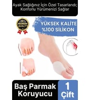 Yüksek Kalite Yumuşak Halluks Valgus Makaralı Bunyon Silikon Ayak Başparmak Kemik Koruyucu 1 Çift
