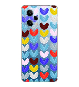 PrintiFy Xiaomi Redmi Note 12 Pro ile Uyumlu Water Color 1  Kamera Korumalı Şeffaf  Kılıf
