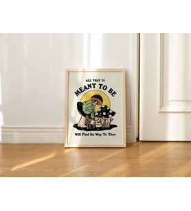 Retro Kurbağa Duvar Baskısı, Vintage Mantar İllüstrasyonu, A3 A4 A2 Baskı, Büyük Trend 70'ler Posteri