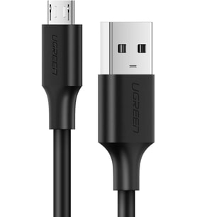 Ugreen 2.0 A Usb-A & Micro Usb Data Kablosu, 1 Metre, Siyah, 60136