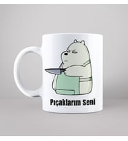 Pıçaklarım Seni Baskılı Kupa
