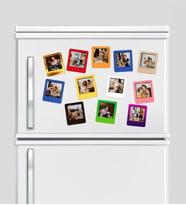 12 Adet fotoğraflı karışık renkli ahşap instax çerçeve magnet