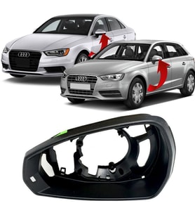 Audi A3  Sedan HB Sol Ayna Cercevesi 2013-2019 8V0857239