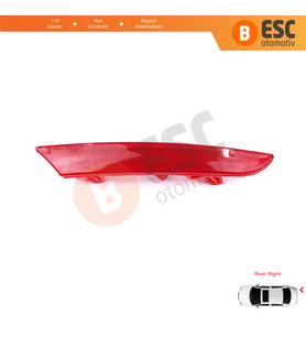 Renault Clio MK5 BF B7 2019-On 265602442R için Sağ Arka Tampon Reflektörü