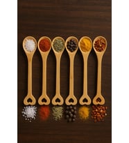 Ahşap Baharat Kaşığı Seti 6’Lı 15 Cm
