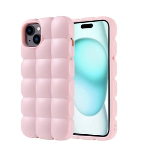 Apple iPhone 15 Plus Kılıf Parlak Esnek Silikon Zore Dom Dom Kapak