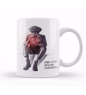 Spikespiegel Space Cowboy Kupa Bardak Porselen