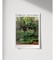 Çerçevesiz Poster Camille Pissarro Gül Bahçesi (Çok Renkli)