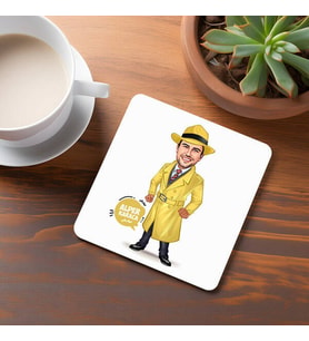 Kişiye Özel Hafiye Erkek Karikatürlü Bardak Altlığı