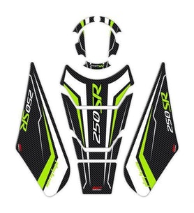 GP Kompozit CF Moto 250 SR 2020-2023 Uyumlu Tank Pad Seti Sarı