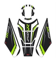 GP Kompozit CF Moto 250 SR 2020-2023 Uyumlu Tank Pad Seti Sarı