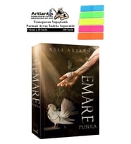Emare Pusula 436 Sayfa Karton Kapak 1 Adet Aslı Arslan Fosforlu Transparan Kitap Ayraç 1 Paket  (Renksiz)